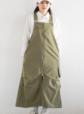 【5折】东京胖黄瓜日本代购 RAGEBLUE 女款军事拉链连衣裙 290300