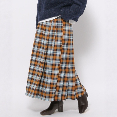 东京胖黄瓜日本代购 GLOBAL WORK 格纹半身裙 133756