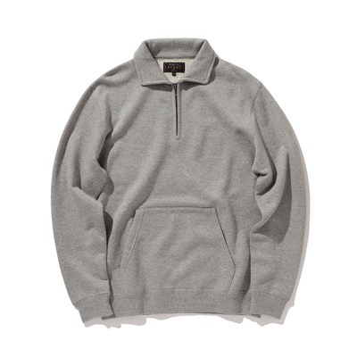 【7折】BEAMS PLUS / Sweat Half Zip 日本面料半拉链卫衣 0110