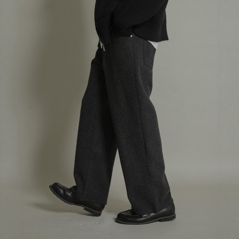 日本代购 SENSE OF PLACE 梅尔顿毛呢休闲裤 AAA7-14A120