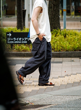 26春夏 TNF 紫标 Ripstop Wide 棉尼龙防撕裂九分裤 男女N25SC106