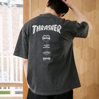 26春夏 THRASHER x PUBLUX 纯棉印花T恤 男女款
