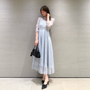 东京胖黄瓜日本代购 SNIDEL 闪亮蕾丝连衣裙  SWFO255041