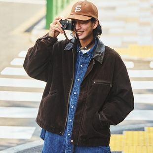 限时75折 复古防麂皮宽松夹克 FREAK STORE 1939