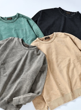 东京胖黄瓜日本代购 J.S.Homestead 日本制 做旧套头卫衣 6051