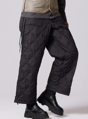 东京胖黄瓜日本代购 TAION 女款 军事系带收脚羽绒裤 W139WDML-1