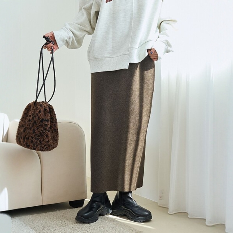 日本代购 coen 针织窄版半身裙 0010