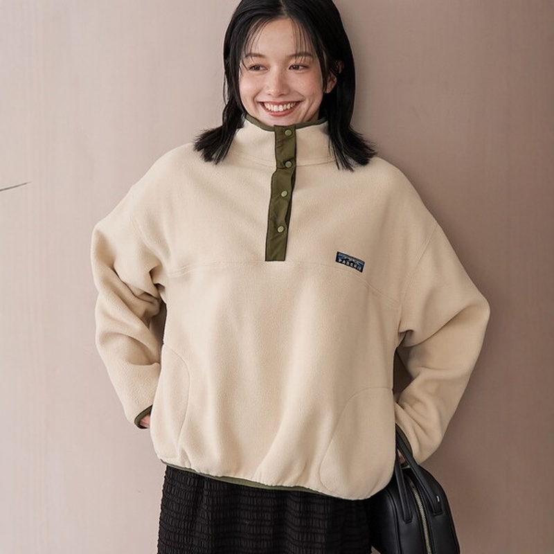 日本代购 PARKNIK / coen 女款 半开领摇粒绒上衣 0012