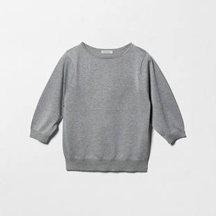 green 针织T恤 label 6分袖 0016 relaxing 东京胖黄瓜日本代购