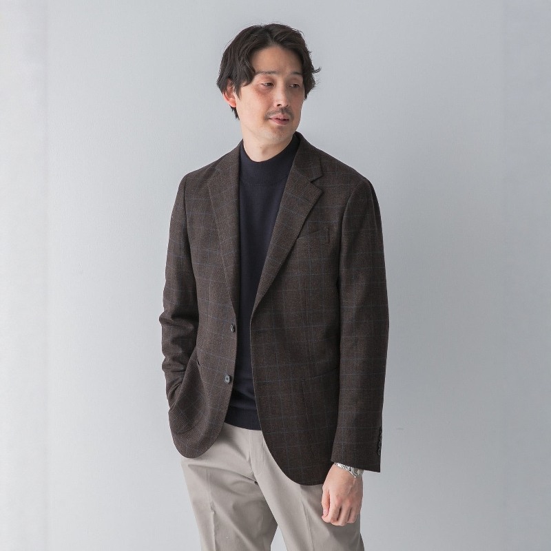 【VIP限时6折】LIFE STYLE TAILOR 粗花呢夹克外套 DTA7-18L504