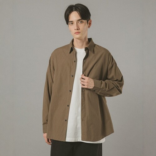 日本代购 RAGEBLUE 格纹长袖衬衫 611644