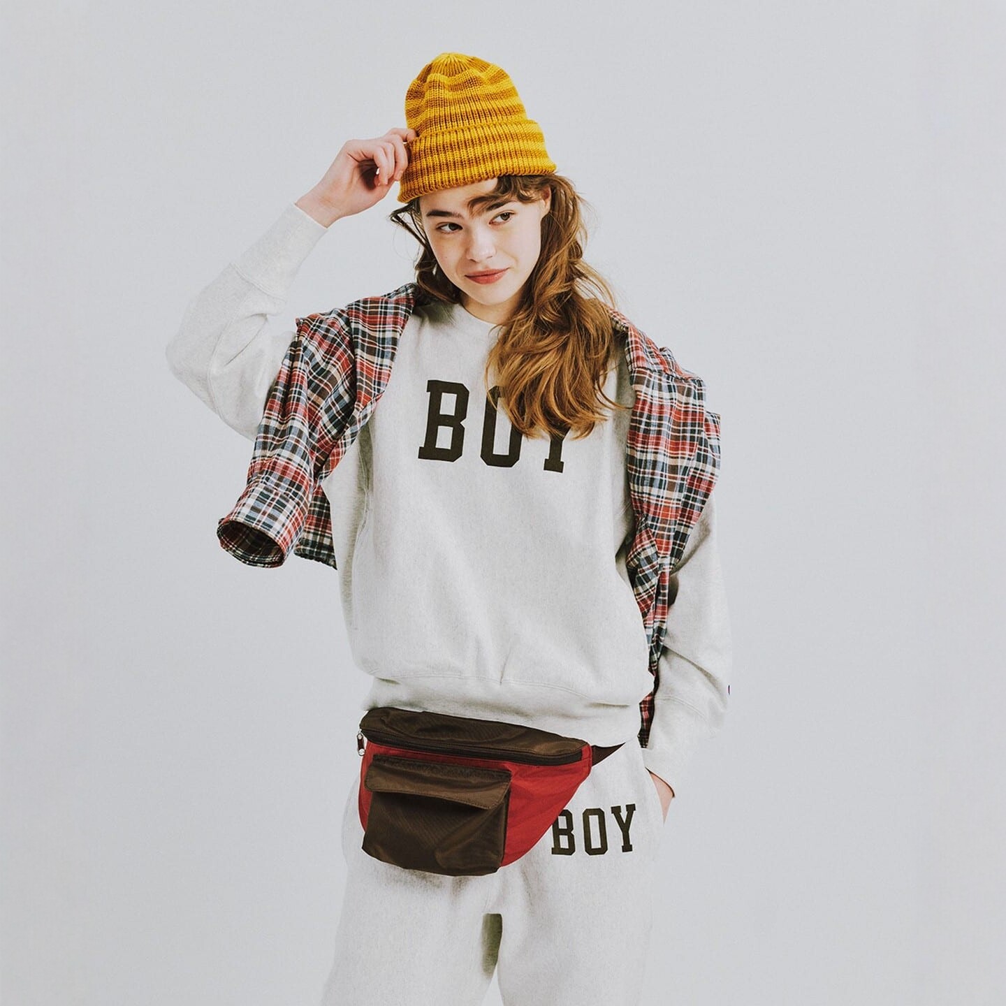 东京胖黄瓜日本代购 BEAMS BOY 圆领套头卫衣 0598图片