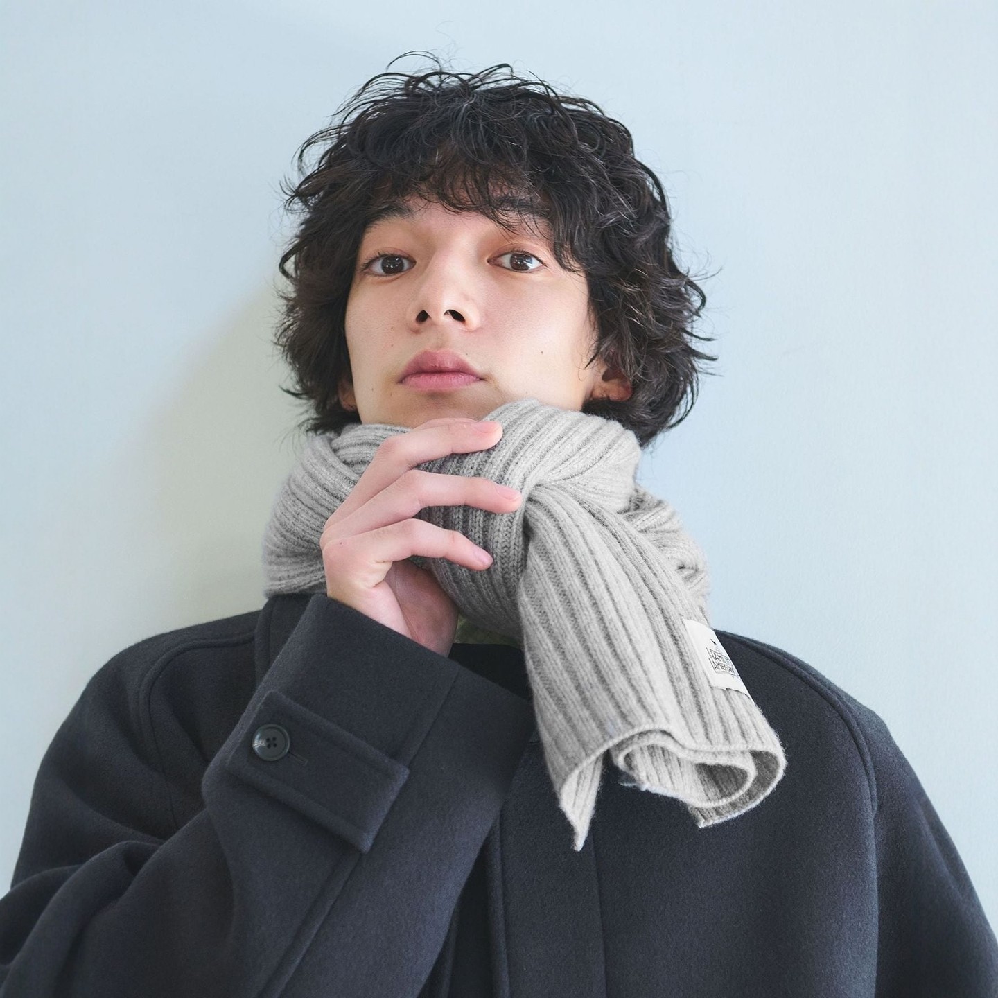 【VIP限时6折】Green label relaxing 羊毛尼龙罗纹围巾 1089