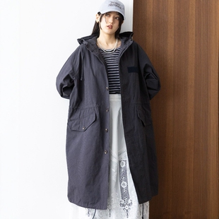 宽松军事连帽风衣 女款 590998 RAGEBLUE 日本代购