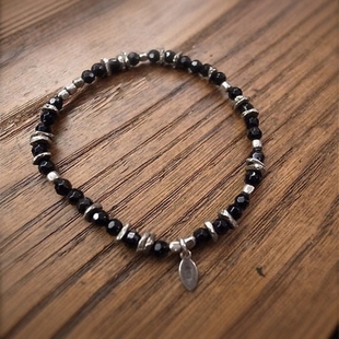 amp japan / 19cm“onyx”玛瑙手链 11AHK-650