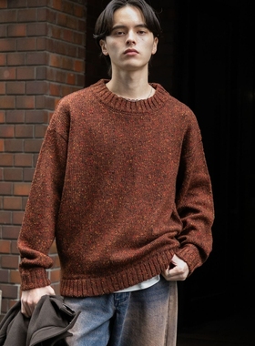 【7折】日本代购 SENSE OF PLACE 圆领套头针织衫 AAA7-12B119