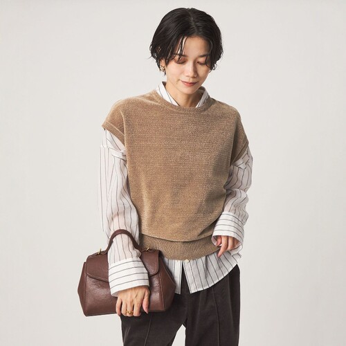 日本代购 green label relaxing 女款 可机洗罗纹针织衫 0039