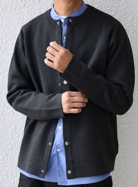 东京胖黄瓜日本代购 SHIPS any 男女款 圆领针织开衫 0012