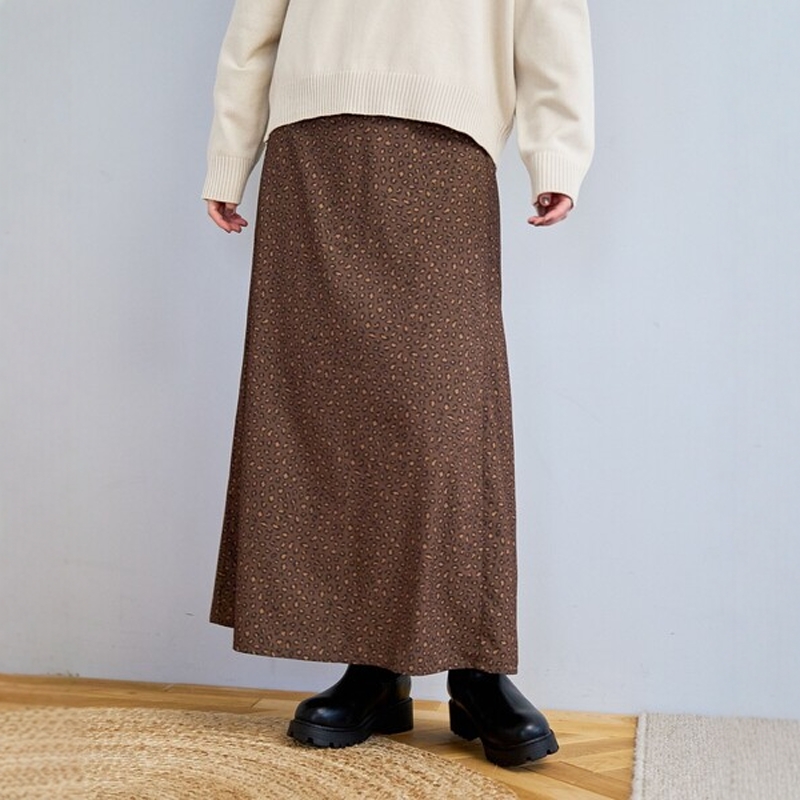 东京胖黄瓜日本代购 coen 豹纹印花半身裙 0013