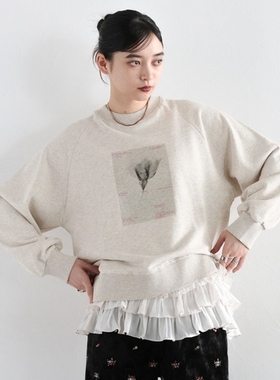 日本代购 RAGEBLUE 照片印花套头卫衣 601179