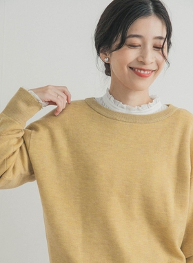 【7折】东京胖黄瓜 DOORS 双面圆领针织衫 DRA7-22A107