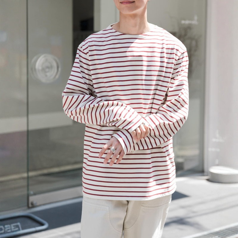 日本代购 FORK&SPOON 条纹长袖T恤 DFA6-11V018