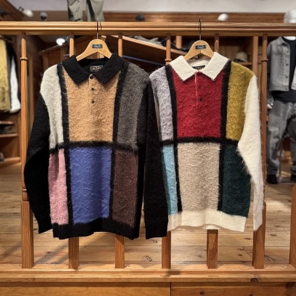 【VIP限时7折】BEAMS PLUS 6色拼接马海毛POLO针织衫 男款 0031