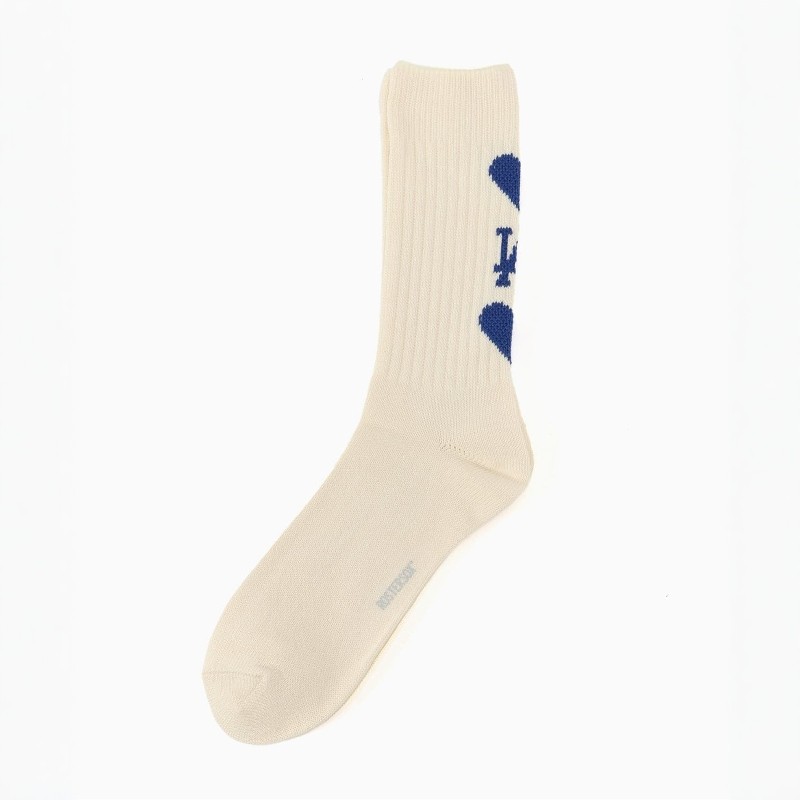 JS / TAMANIWA MLB SOX heart 日本制 提花长筒袜 0113
