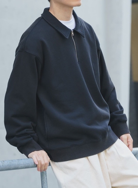 东京胖黄瓜日本代购 ITEMS 半拉链套头卫衣 IT26130-1012013