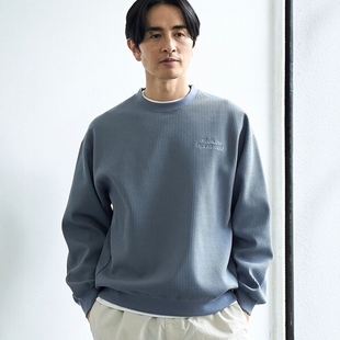 华夫格圆领套头卫衣 东京胖黄瓜日本代购 SOLOTEX 0011 coen