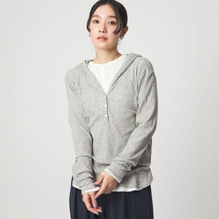 green 半开领连帽上衣 label 女款 0051 relaxing 日本代购