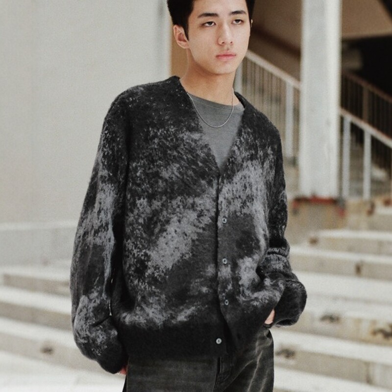 东京胖黄瓜日本代购 WYM LIDNM 马海毛混纺针织开衫 WYcd895