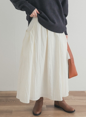 【8折】东京胖黄瓜 DOORS 侧袋打褶半身裙 DRA7-25R101