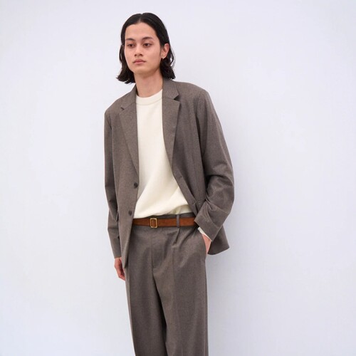26秋冬 日产 ATON / MERINO COLLEGE FLANNEL 新西兰纯羊毛夹克