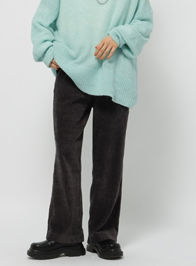 东京胖黄瓜日本代购 niko and ... 灯芯绒喇叭裤 574377