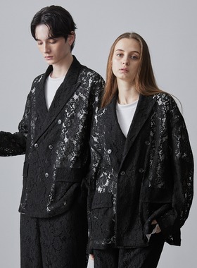 东京胖黄瓜日本代购  CLEL 蕾丝翻领夹克外套 CLEjk964