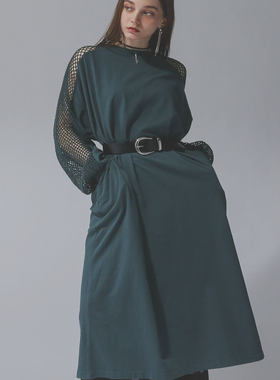 东京胖黄瓜日本代购 HARE 网格拼接连衣裙 324047