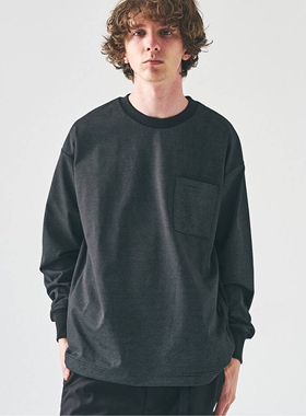 26春夏 417 EDIFICE / PERFECTECH 抽绳长袖宽松口袋T恤 5020