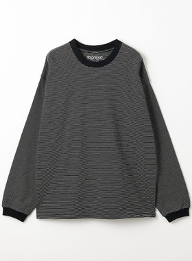 【5折】日本代购 MONKEY TIME 条纹长袖T恤 2189
