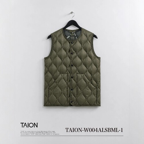 东京胖黄瓜日本代购 TAION 女款800FP羽绒马甲 W004ALSBML-1