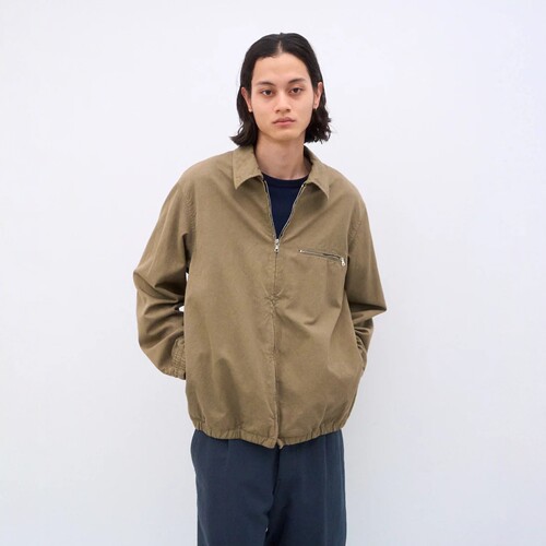 26秋冬 日产 ATON / COTTON GABARDINE | HARRINGTON 拉链夹克