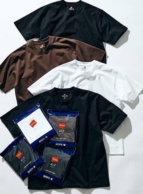 26春夏 Hanes x 417 EDIFICE / BEEFY 纯棉打底衫T恤 男款 0014