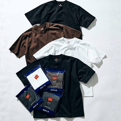 26春夏 Hanes x 417 EDIFICE / BEEFY 纯棉打底衫T恤 男款 0014