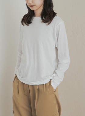 【8折】HANES×DOORS 修身打底长袖T恤  DWA6-HW4-C704S