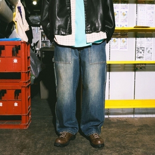 东京胖黄瓜日本代购 niko and... 12.5oz 画家工装牛仔裤 611894