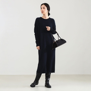 VIP限时7折 蓬松圆领针织连衣裙 Demi BEAMS 1645 Luxe