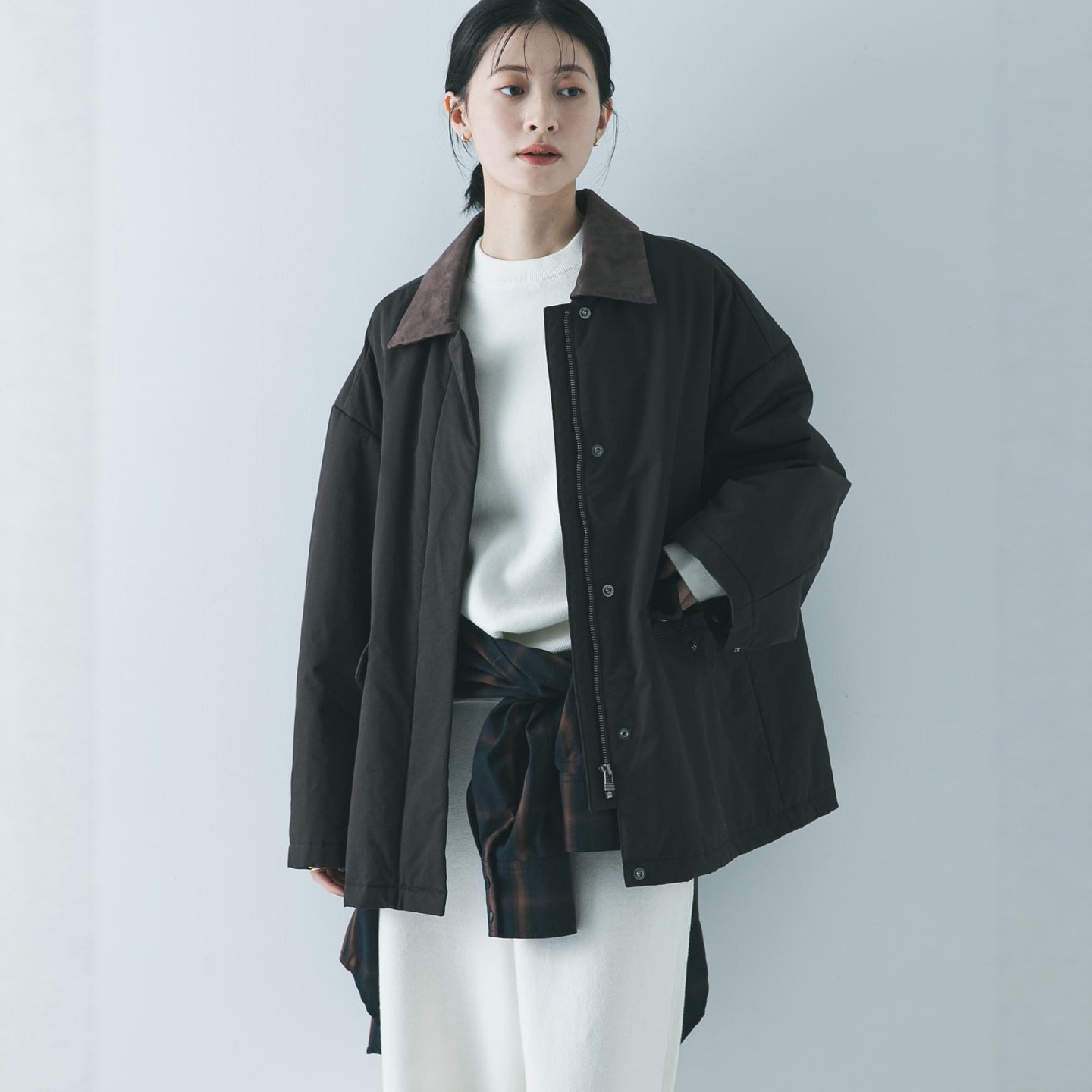 【VIP限时6折】东京胖黄瓜 URBAN RESEARCH 翻领棉服 URA7-27C006