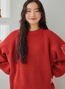 东京胖黄瓜日本代购 niko and ... MA-1 細部针织套头衫 607174