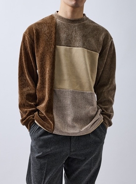 东京胖黄瓜日本代购 j.n.r.d 拼接套头长袖T恤 AOM15140