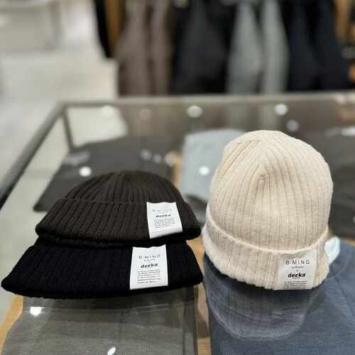 【6折】B:MING by BEAMS x decka 羊毛罗纹针织帽 日本制 0627